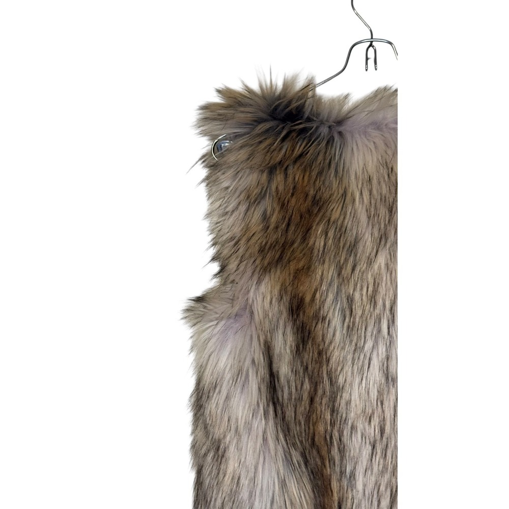 BB Dakota Womens Vest Sleeveless Faux Fur BJ301730 Bedrock City XS NWT - Picture 11 of 12